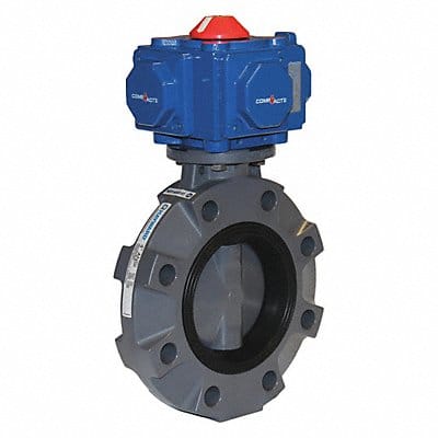 Butterfly Valve 6in PVC EPDM PneuSpr Rtn