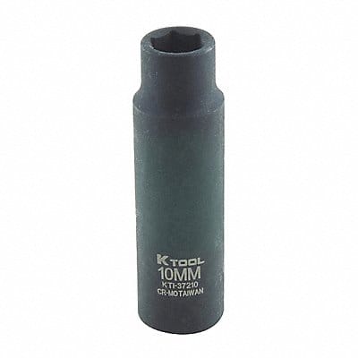 Impact Socket Metric 10mm 2-1/2in.L Hex