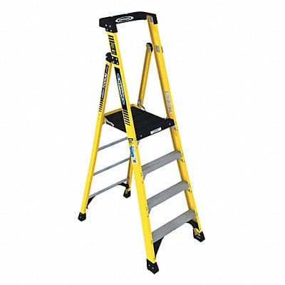 Podium Stepladder 4 ft Fiberglass 375 lb