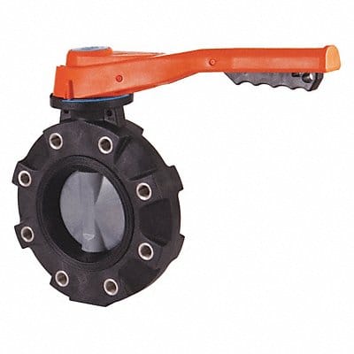 Butterfly Valve GFPP EPDM 2in Lever Lug