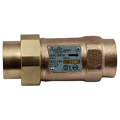 Dual Check Valve Bronze 1 FNPT