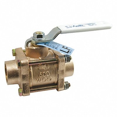 LF Bronze Ball Valve Sweat 1/2 in