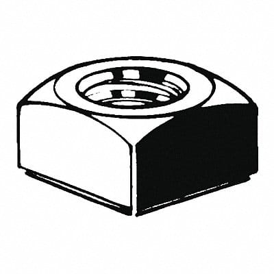 SqrNt Znc Stl M8-1.25 6 1/2mm 13mm 100PK