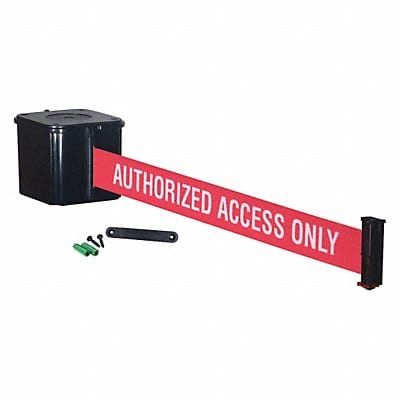 Retractable Belt Barrier Black 20 ft.