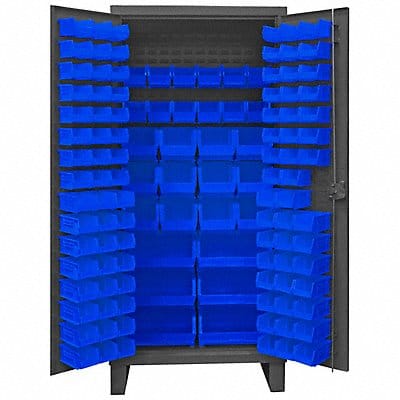 K4903 Bin Cabinet 78 x36 x24 Gray 126BlueBns