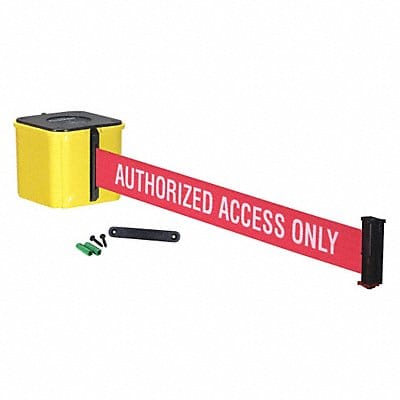 Retractable Belt Barrier Yellow 25 ft.