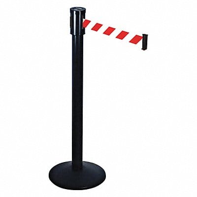 Belt Barrier Red/White Aluminum 40in.