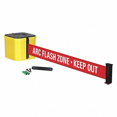 Retractable Belt Barrier Black 29 ft.