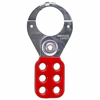 Lockout Hasp Standard Red Steel 5in. L