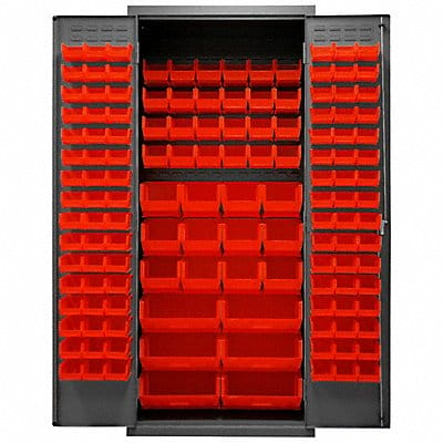 K4901 Bin Cabinet 84 x36 x24 Gray 138RedBns