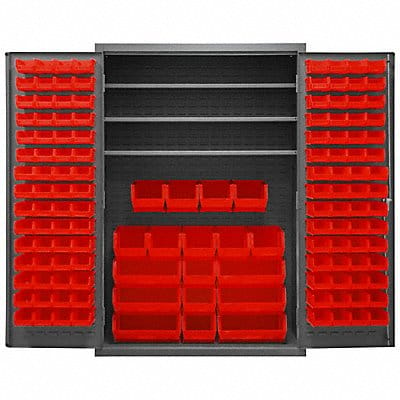 K4919 Bin Cabinet 72 x48 x24 Gray 138RedBns