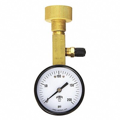 Air Over Water Test Gauge Kt 0 to 200psi