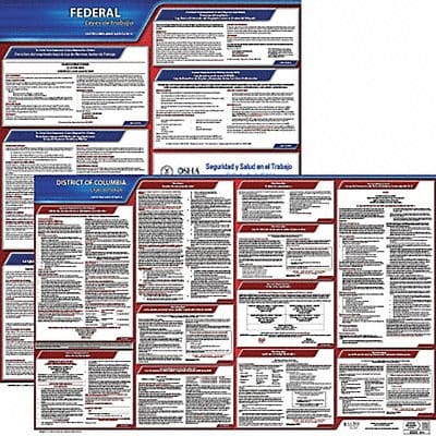 Labor Law Poster Fed/STA DC SP 20inH 3yr