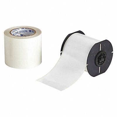 Label Tape Roll White 4 in W