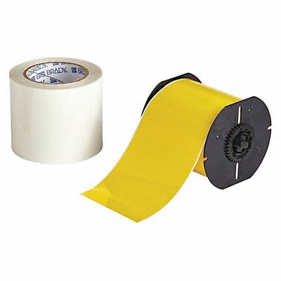 Label Tape Roll Yellow 4 in W