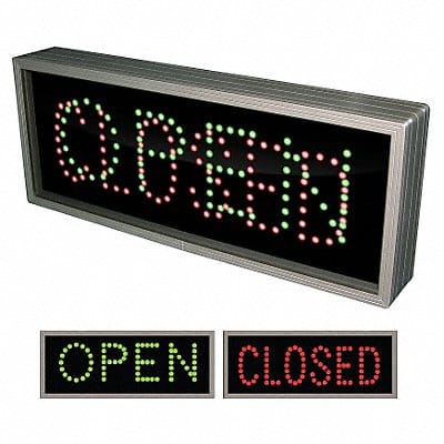 LED Parking Sign Open/Closed 7 x 18