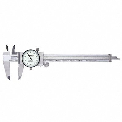 Dial Caliper 0-6 Range 1-1/2 Jaw D SS