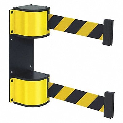 Dual Retractable Belt Barrier 18 ft L