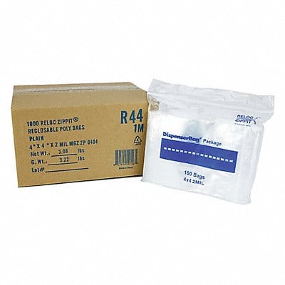 Reclosable Poly Bag Zip Seal PK1000