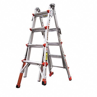 Multipurpose Ladder 300 lb Ld Cap. Alum.