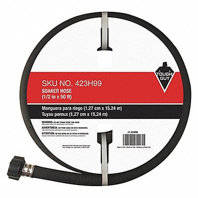 Water Hose 1/2 I.D.50 ft PVC