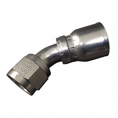 Crimp Fitting 45 Deg 3/8 ID 3/4 FJIC