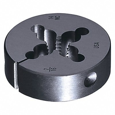 Round Threading Die #12-24 HSS