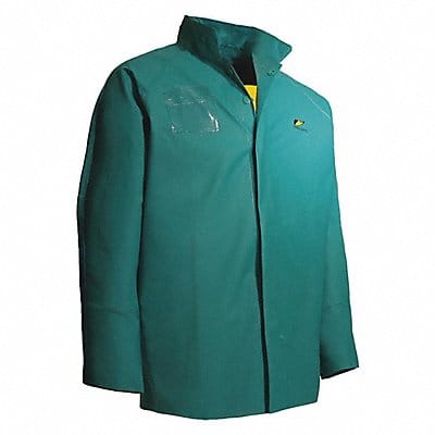 Chemtex Rain Jacket Hood Snaps Green S