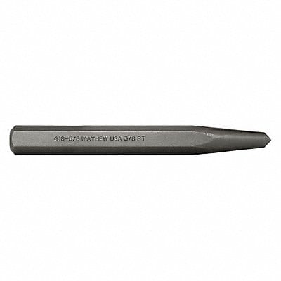 Center Punch 6-1/4 in L Steel Shot Blast