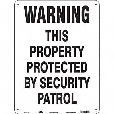 Safety Sign 24 in x 18 in Aluminum