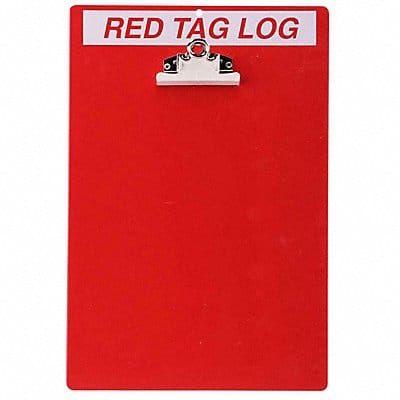 Red Tag Clipboard