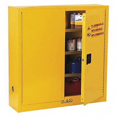 Flammable Safety Cabinet 24 gal Yellow