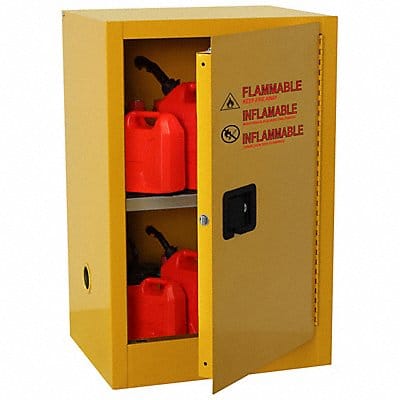 Flammable Safety Cabinet 12 gal Yellow