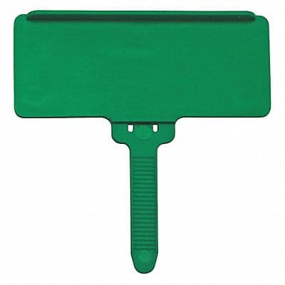 Label Tag Flat Green Label Adhered PK25