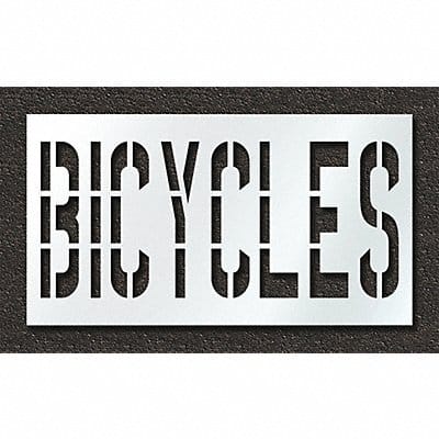 Pavement Stencil Bicycles