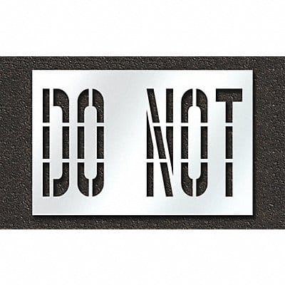 Pavement Stencil Do Not