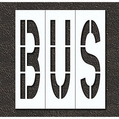 Pavement Stencil Bus