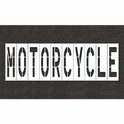 Pavement Stencil Motorcycle