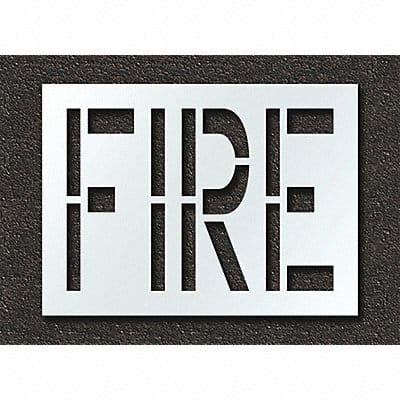 Pavement Stencil Fire