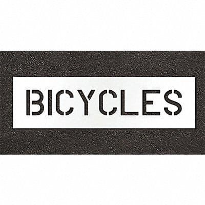 Pavement Stencil Bicycles