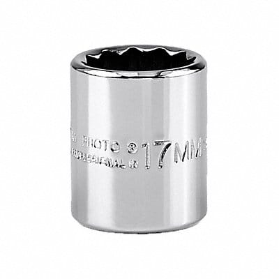 Socket Steel Chrome 17 mm