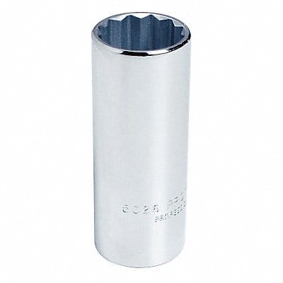 Socket Steel Chrome 3/8 in