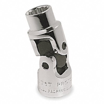 Flex Socket Steel Chrome 1/4