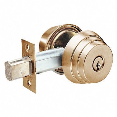 Deadbolt Cylindrical Satin Bronze Finish