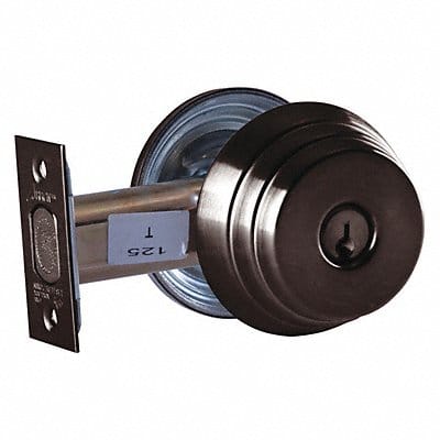 Deadbolt Cylindrical Dark Bronze Finish