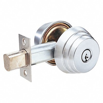 Deadbolt Cylindrical Satin Chrome Finish