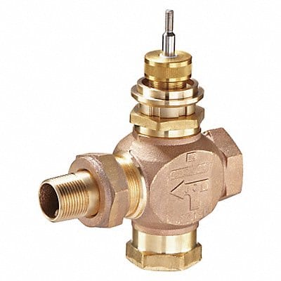 Globe Valve 2-Way NO 3/4 In Union Angle