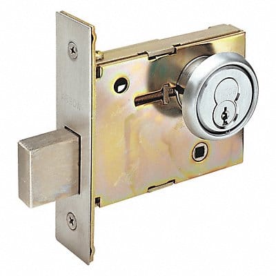 Deadbolt Mortise Satin Chrome Finish