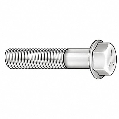 Flange Bolts Fastener L 1 3/4 in PK25