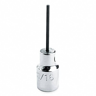 Socket Bit Steel 1/4 in TpSz 6 mm